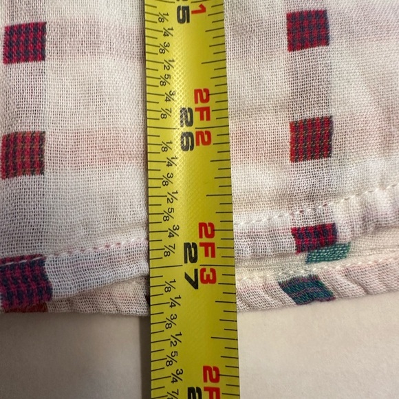 Carbon2Cobalt Shirt Mens M California Button Up Geometric Square White Check - Picture 8 of 8